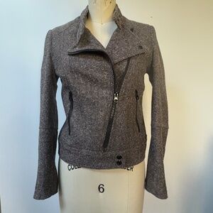 H&M- Tweed Moto Jacket